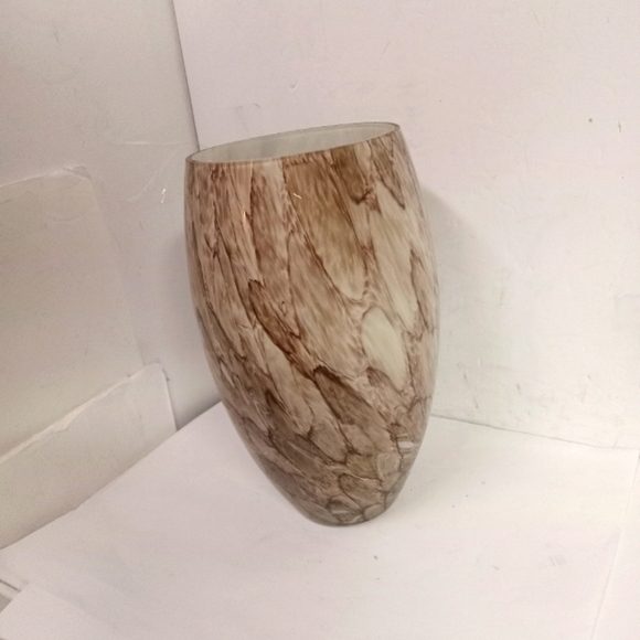 Glass Lampshade Marble Drip Glaze Stone Look - Picture 1 of 4